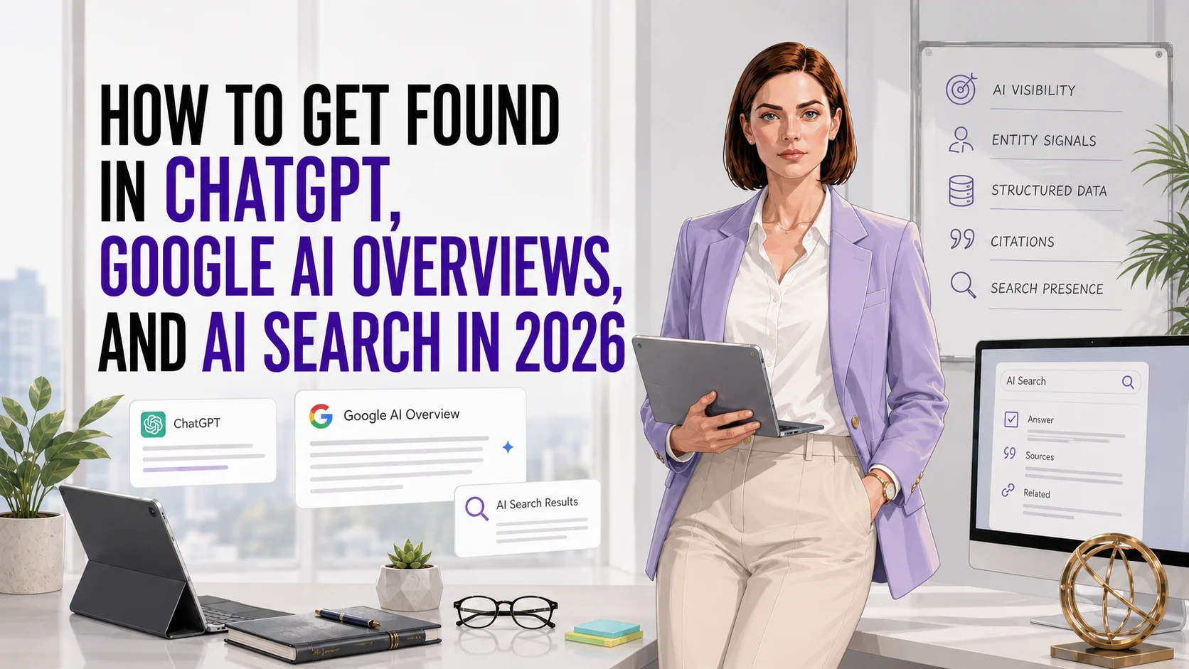 كيف تظهر في ChatGPT وملخصات Google بالذكاء الاصطناعي والبحث بالذكاء الاصطناعي في 2026