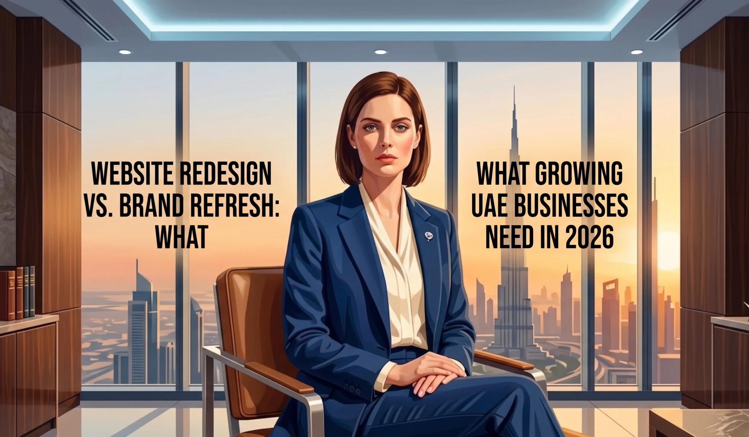 إعادة تصميم الموقع مقابل تجديد العلامة التجارية للشركات الإماراتية النامية