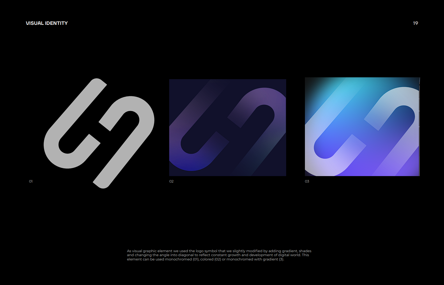 HomeScape VR visual identity page with symbol variations