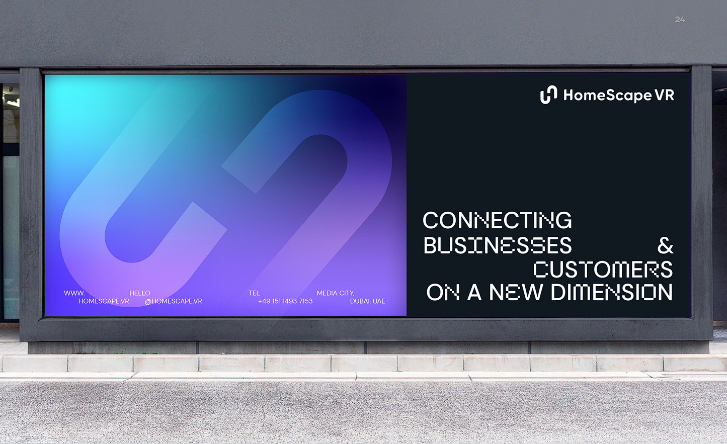 HomeScape VR outdoor billboard campaign visual